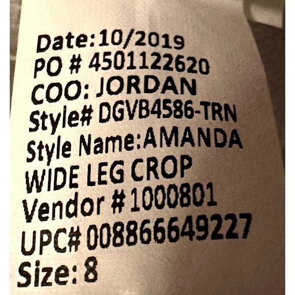 Gloria Vanderbilt Slimming Effect Wide-Leg Denim Jeans Light Women's Size 8 - Picture 14 of 14